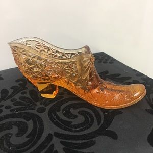 Vintage Fenton Glass Shoe